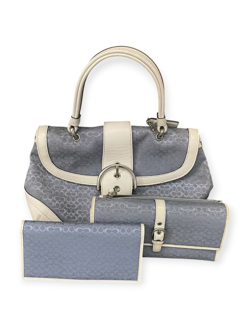 vintage Y2K Coach Soho Signature Buckle Flap Shoulder Bag matching bundle